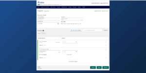 Screenshot of initiating an ACH on ANB Go Business